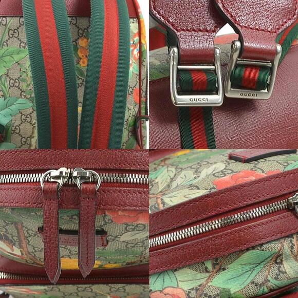 GUCCI Authentic Brown Leather Backpack main image 5